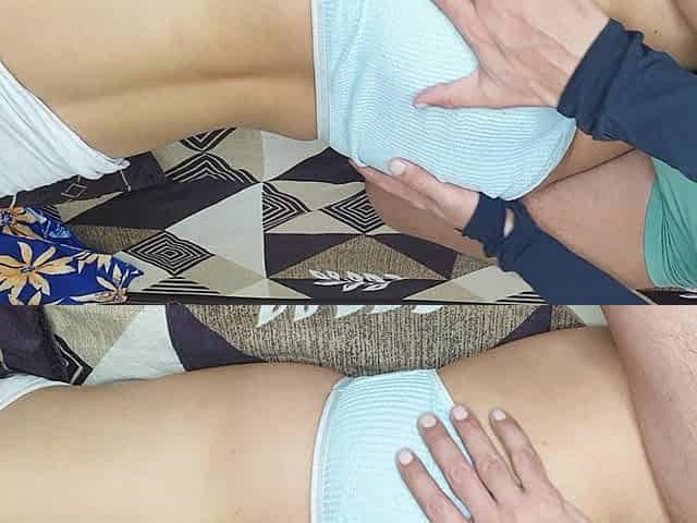 Massage Turns Into Stepsister Fierce Doggy Style Pounding