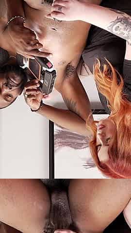 Behind the Scenes! Redhead Aussie BBW Loved Sucking His Nipples & Jerking Him off!!