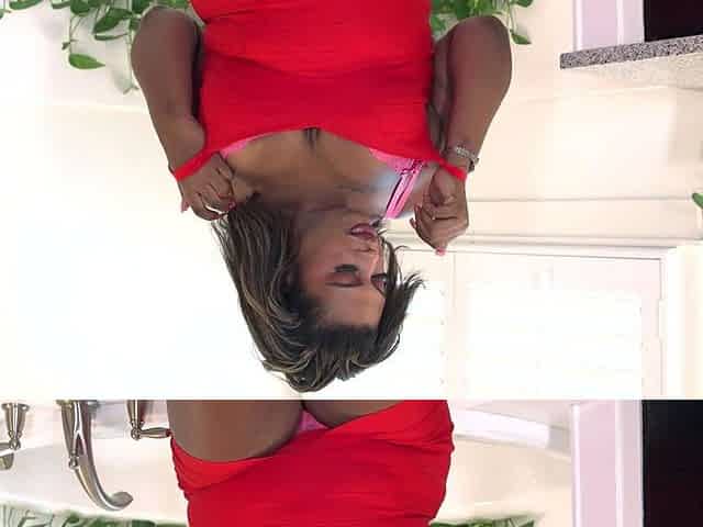 TGIRLBBW Pink Lace BBW Bath Tease
