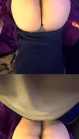 Spreading amateur ass wide POV