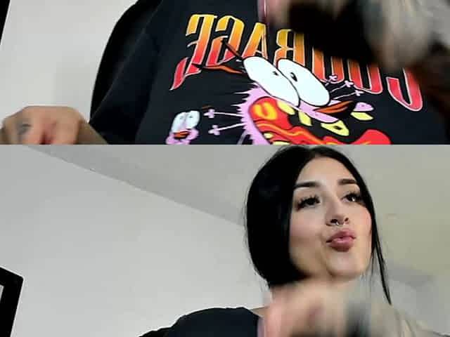 Big boob brunette masturbates on webcam