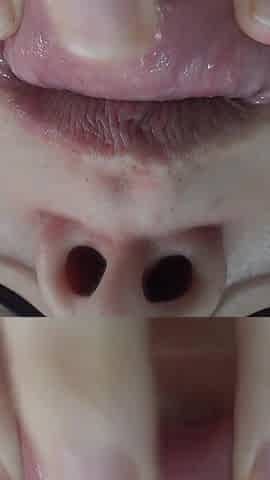 My Stepsister Does Tongue Fetish and Plays with Her Mouth and Then Shows Her Teeth