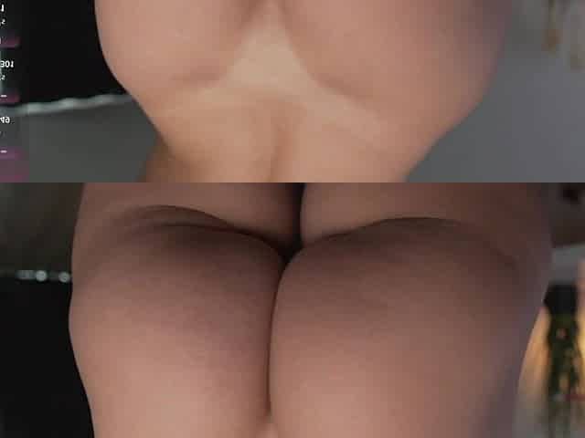 Hot cam girl shows her perfect ass