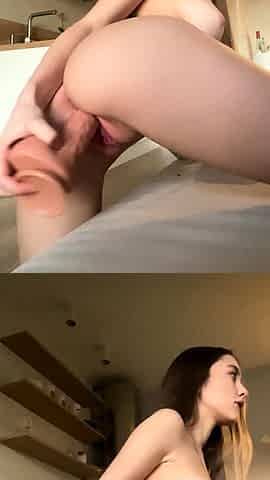 Amateur brunette ariana marie solo toying