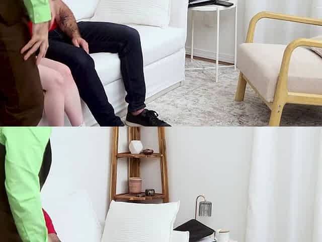 Stepdad Caught with BFF Therapyst Fixes It with Threesome