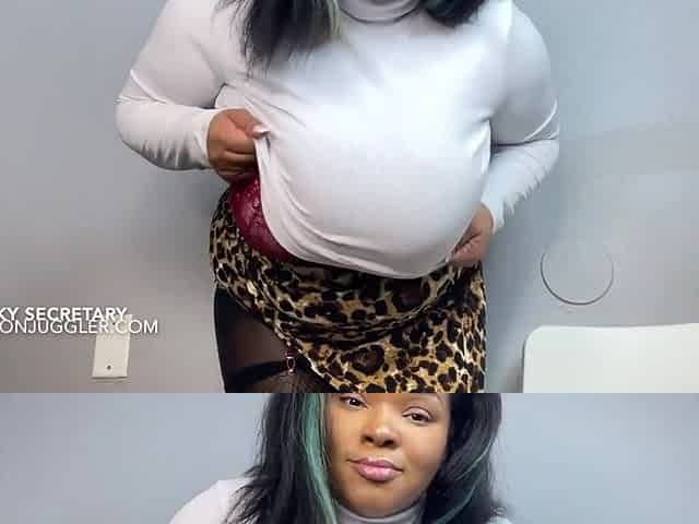Busty black MILF mind-blowing solo video