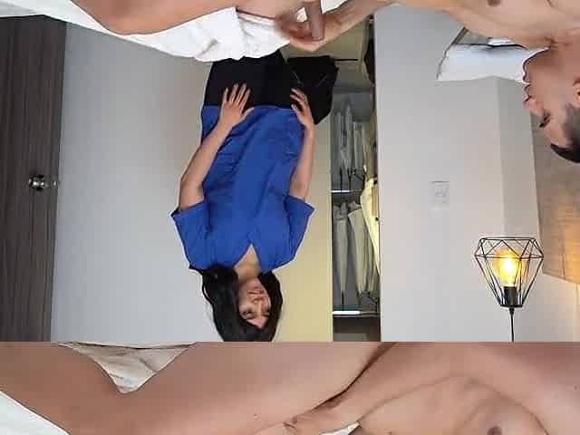 Maid with a large booty lets her guest cum inside her