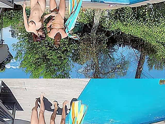 Lucia Nieto - Floaty Ride In The Swimming Pool