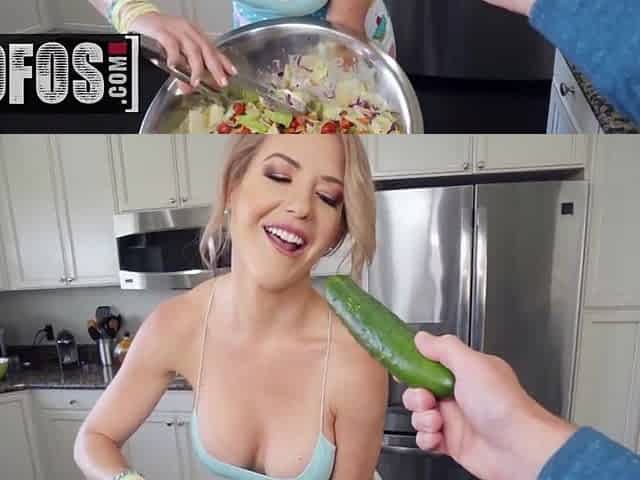 My friend's mom, Kit Mercer, sucks cock in first-person POV