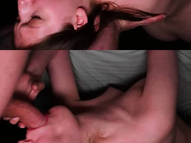 CumDumpsterTeens- she can't fit it all in her mouth!!