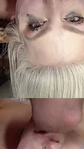 Upside Down Throat Fuck - Face Fuck, Messy, Throatpie