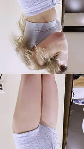 Amateur blondie solo anal masturbation