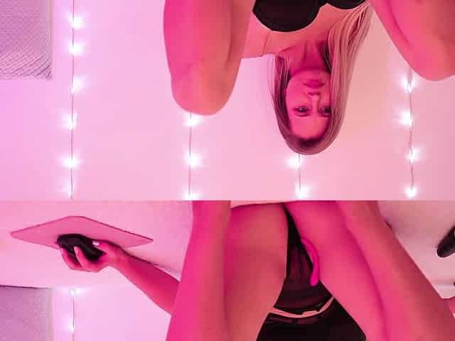 Masturbation with a Thin but Long Dildo