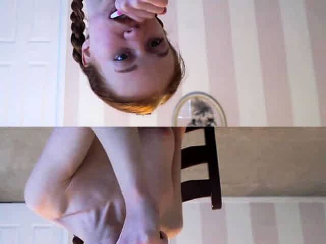 Cute Teen Dolly Little Brushing Her Teeth