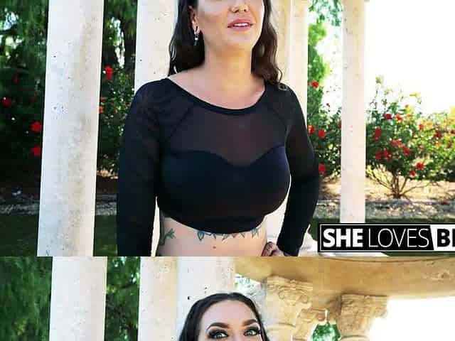 Inked Rocky Emerson Flaunts Her Hairless Snatch In A Public Spot