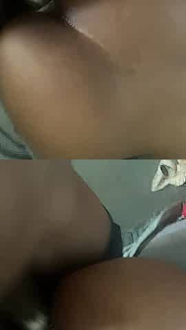 Creamy Small Black Takes BBC Whilst Bf Went to the store