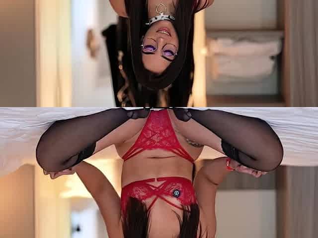 Small Titted Chick In Black Lingerie Fucking