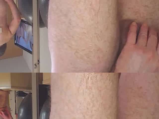 Fitness ball and fake breasts aid to bang the booty - part3