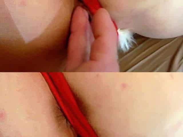 Christmas Creampie for Tattooed Blonde with Big Ass