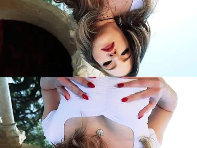 POV Outdoor Teasing And Masturbating By Busty Octavia Red