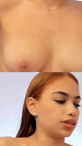 Latina Toys Her Ample Tits and Dildo