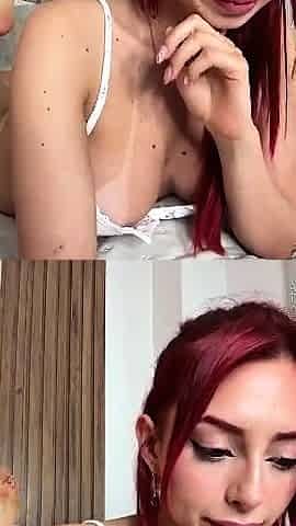 Very Hot Amateur redhead 19yo Teen BBC fuck on Webcam