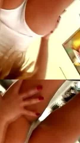 Hot Blonde Anal Pounding on Couch