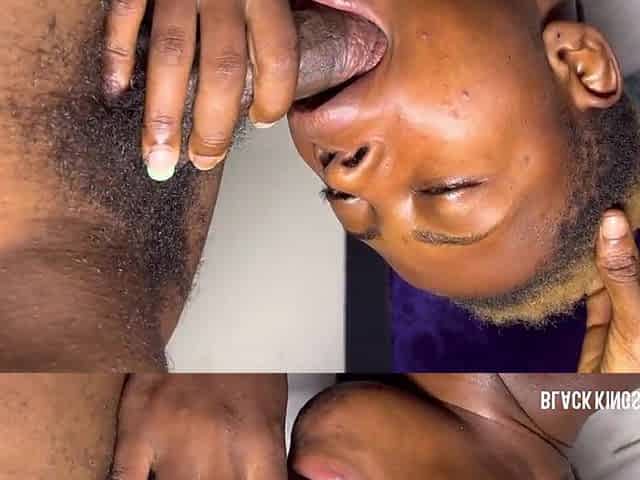 Bubble booty Black Naija princess getting dicked by large wang