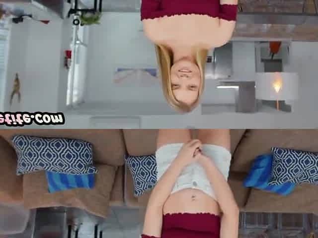 21yo Petite Babe Enjoys Cockriding Dilf