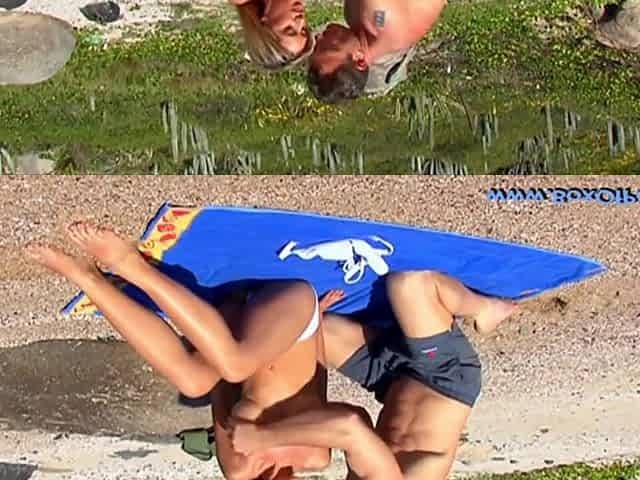 Super Sexy Body, Large Tit Lea Lazur Takes On three Jocks In Hawt Beach double penetration 4Some!