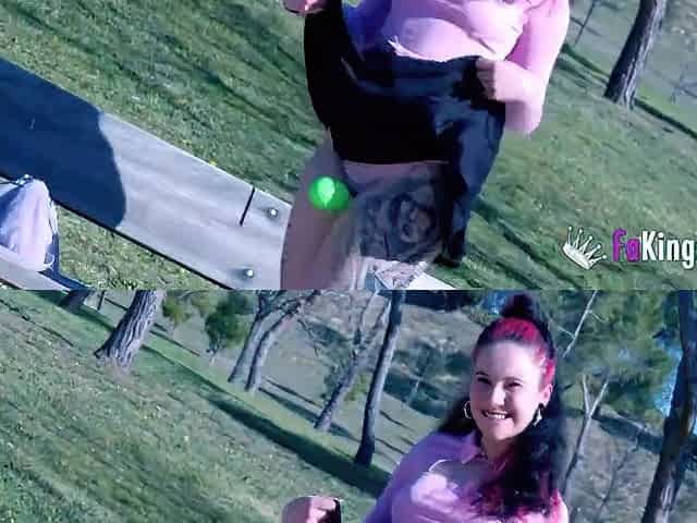 Redhead Teen 18+ Inna Takes Us Skating And Shows Her Naked Body In Public