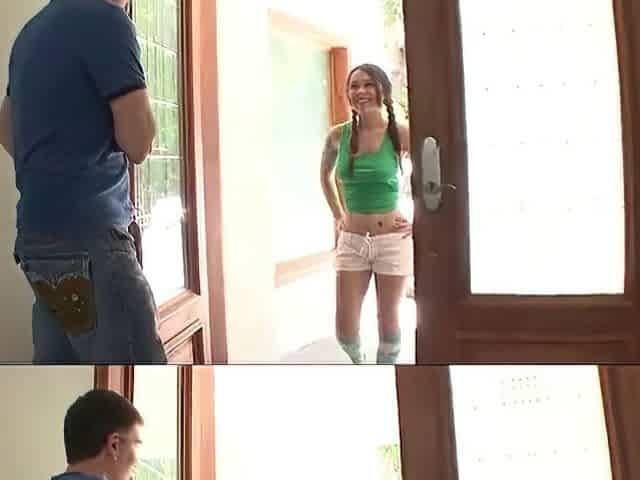 Pleasant teen... my 1st time