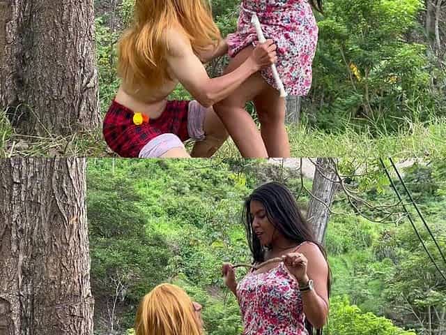 Perverted Elderly Musician Fucks a Beautiful Busty Peasant Girl in the Woods Outdoors