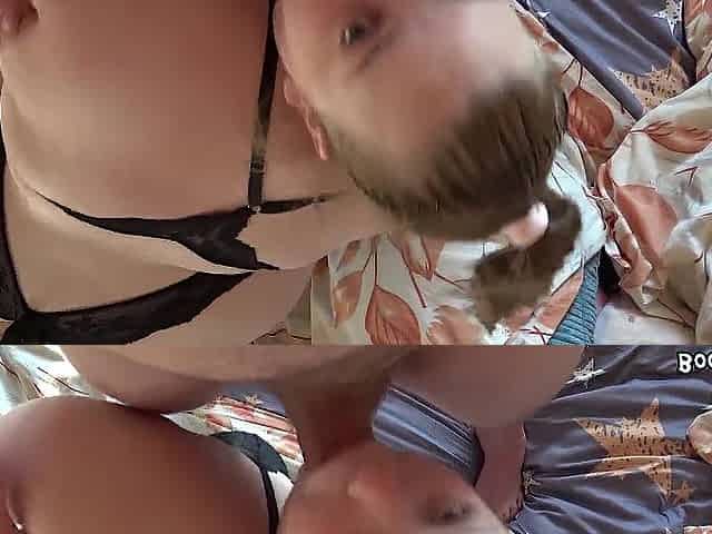 Large booty bulky beauty bangs lascivious in daybed