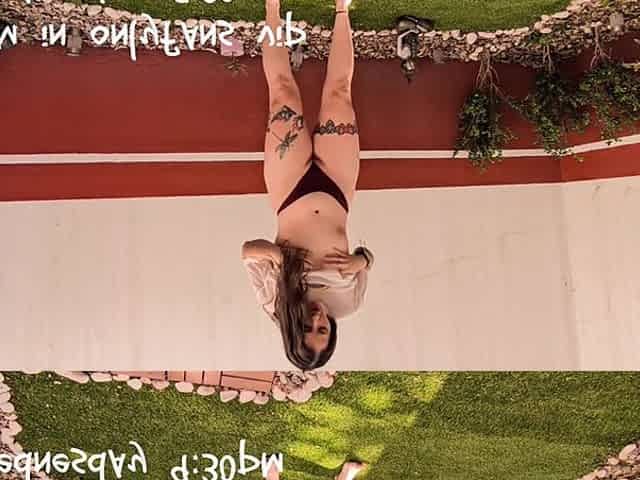 My Stepsister Can't Stop Ejaculating, orgasm with Tickling with Grass on Her Feet