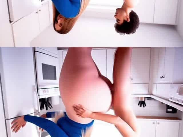 mother I'd like to fuck with large butt and an eighteen year old stud (AI generated)