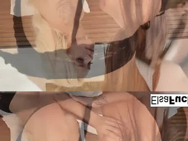Youthful angels Elsa and Jojo exchange some cum