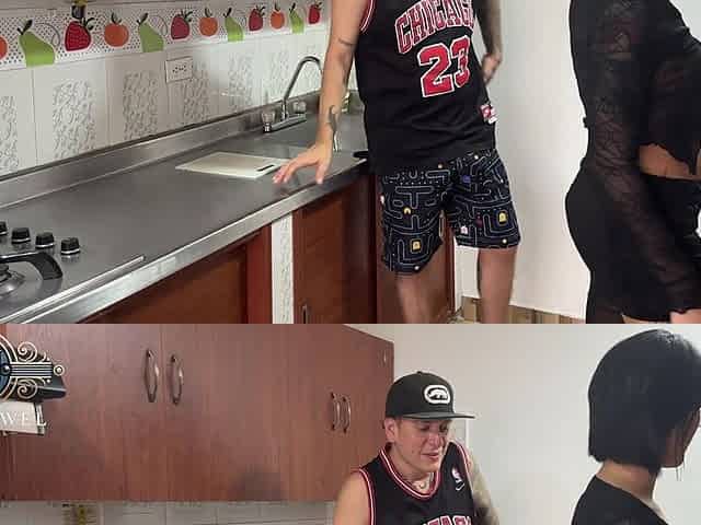 Fucking My Beautiful Rocker Stepsister in the Kitchen