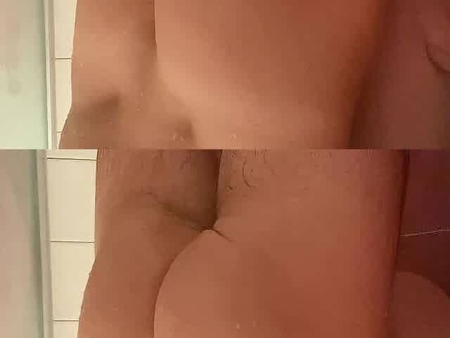 Superlatively good Rimjob and butt fingering - Shower Sex