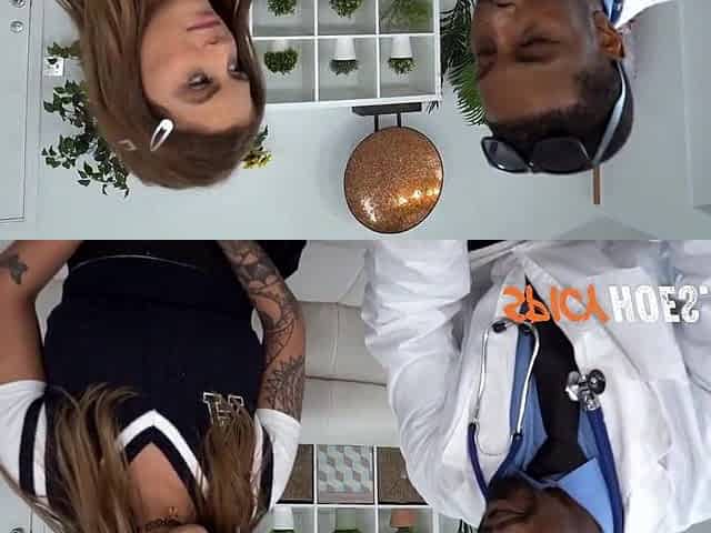 Sexy Bitch Has Trio With 2 Ebony Doctors - Jesse Pony