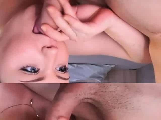 Naughty Babe on Her Knees Eager to Worship a Huge Cock