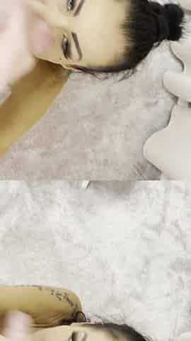 Huge load of cum for MILFs face Valentina Sierra POV