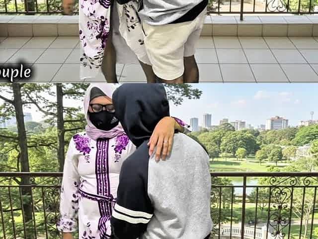 A Naughty Hijab-wearing Wife Who Loves Cheating Met Me in the Campus Corridor