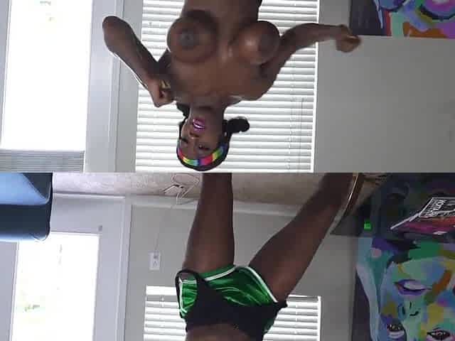 MYSTIQUE ASS NUDE WORK OUT (EXERCISE)