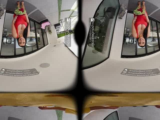 VR Bangers: Breasty Brunette hair mother I'd like to fuck Takes A Youthful Dong In Her Juicy Snatch - VR Porn