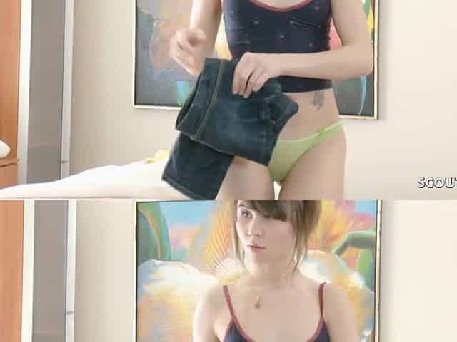 Anorexic Teen Angelina Entice to Screw at Massage Parlour