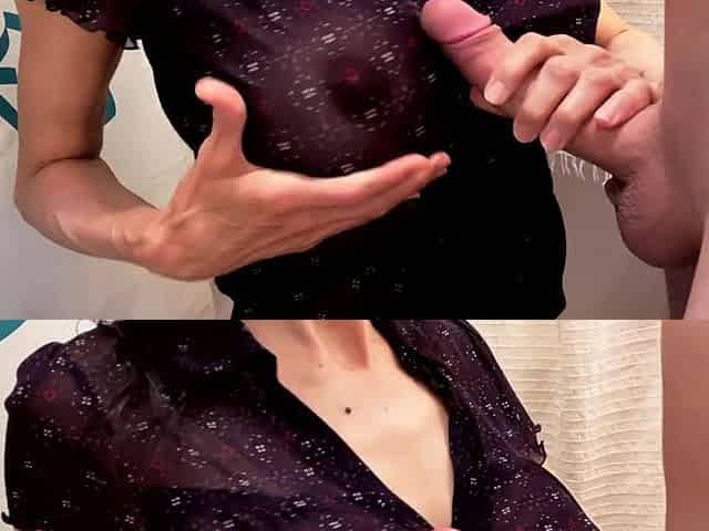 Can I Suck on Your Knob? - Cum All Over My Titties