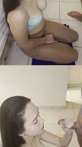 Real Skinny Stepsister Gets Fucked in Two Best Holes Only in Homemade Video
