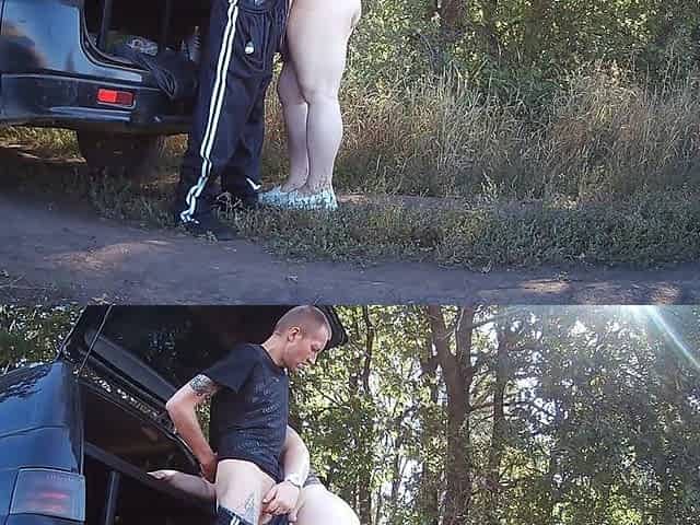 In the Park, I Fuck My Mother-in-law in Her Pussy Doggy Style, Then in Her Mouth and Cum Twice in a Minute