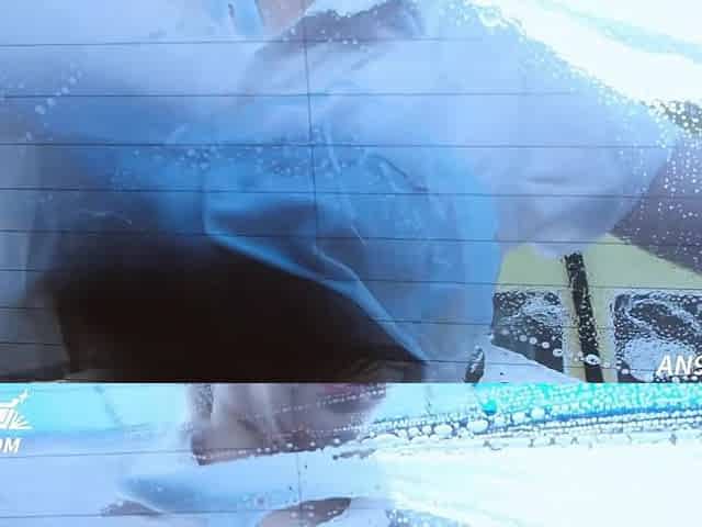 Breasty Hong Kong College Student wash my car using boots
